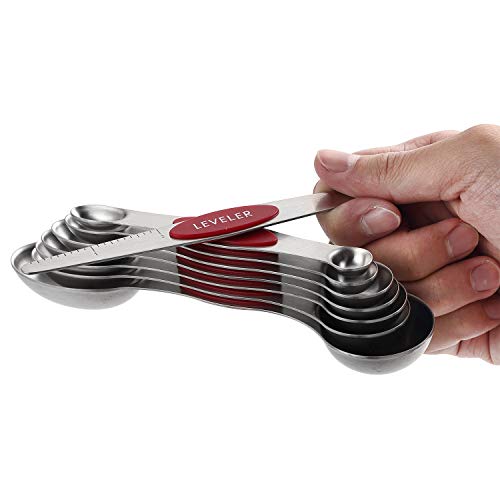 Magnetic Measuring Cups & Spoons Set of 15 with Levelers