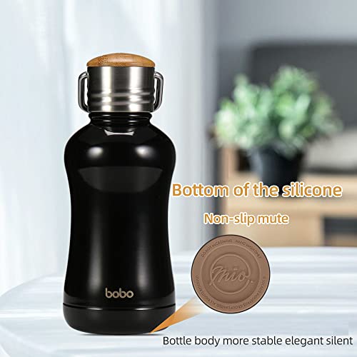 Mini Insulated Water Bottle With Bamboo Lid