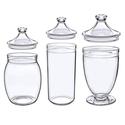 Adore Plastic Apothecary Jars (3 Count)