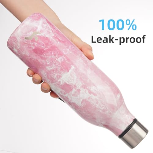 25 oz Insulated Stainless Steel Metal Water Bottle with Strap