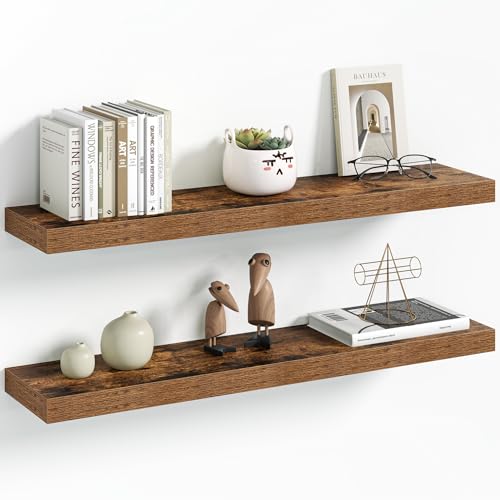 30 Inch Floating Shelves Wall Mounted for Display (2 Count)