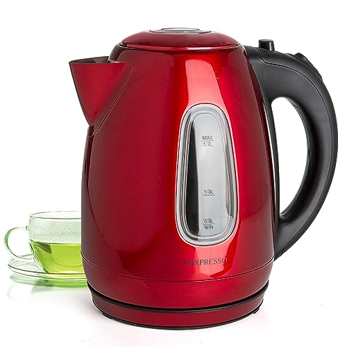 Red Stainless Steel Electric Kettle