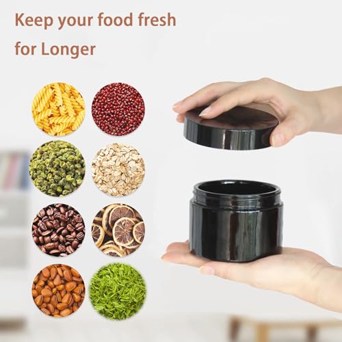 Black Glass Storage Jar 250ml