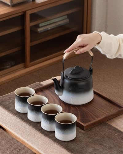 Japanese Tea Set with 4 Cups