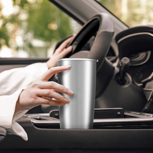 20 oz Tumbler with Lid Stainless Steel Insulated Tumblers Bulk Cups Mug (8 Count)