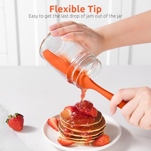 Skinny Silicone Jar Spatula Scraper
