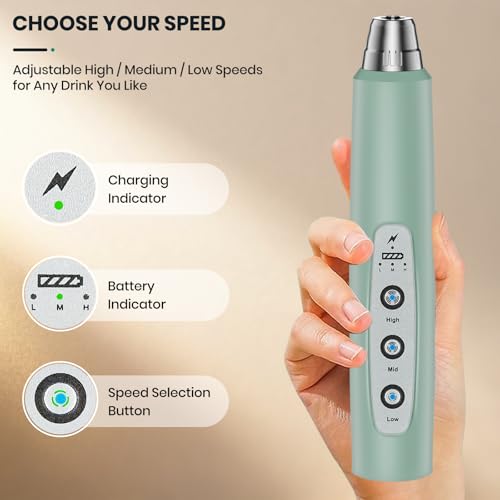 Milk Frother Handheld Rechargeable