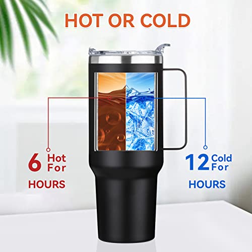 40 oz Stainless Steel Tumbler with Handle