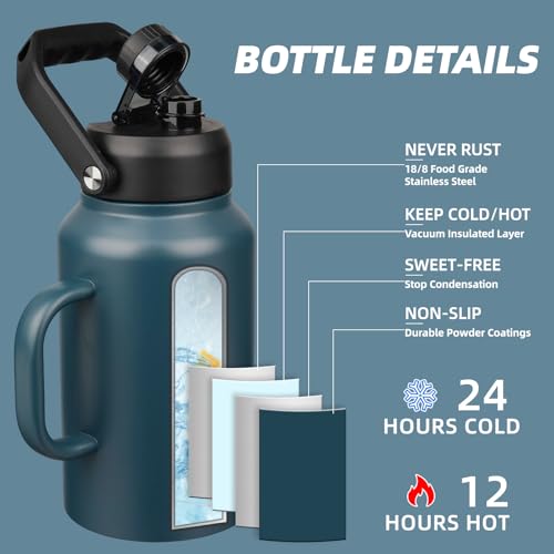 87oz Stainless Steel Water Bottle