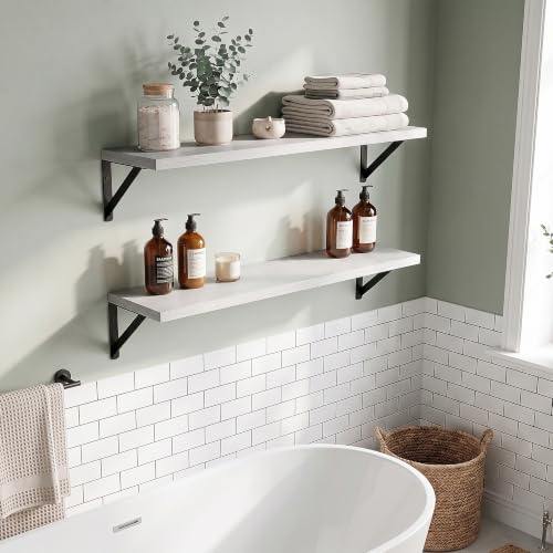 Wall Mounted Floating Shelves Set of 2 (2 Count)