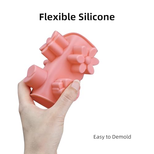 Flower Chocolate Molds 3pcs Tulip Silicone Candy Molds For Ice Cube Resin Soap Cupcake Decoration