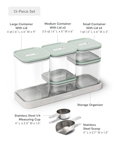 13 Piece Glass Airtight Food Storage Containers with Lids (13 Count)