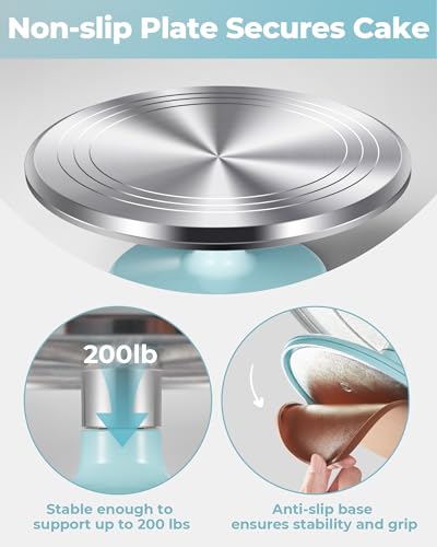 Aluminum Cake Stand Turntable for Party