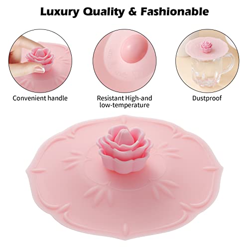 Rose Silicone Cup Covers (4 Count)