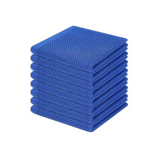 100% Cotton Waffle Weave Kitchen Dish Cloths 8 (8 Count)