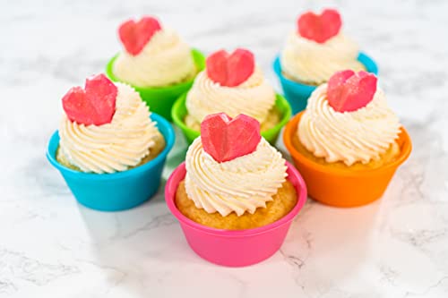 Silicone Jumbo Muffin Liners for Baking (8 Count)