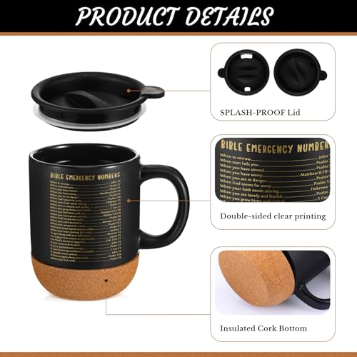 12 Set Christian Mugs Bulk Grandparents Day Gifts 15 oz (12 Count)