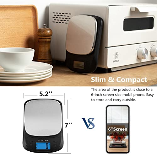 Kitchen Scales Digital Food Scale Cooking in Grams & Ounces Black