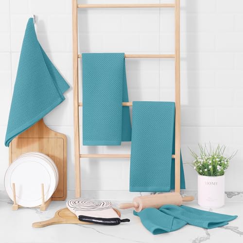 100% Cotton Waffle Weave Kitchen Dish Towels 8 (8 Count)