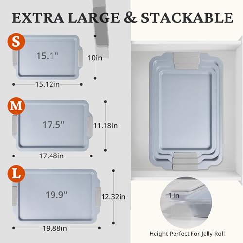 Non Stick Ceramic Baking Sheet Pan Set of 3 (3 Count)
