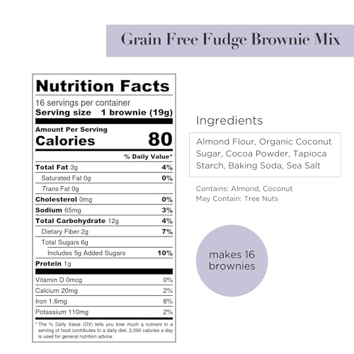 Grain‑Free Fudge Brownie Baking Mix (10.4 Ounce)