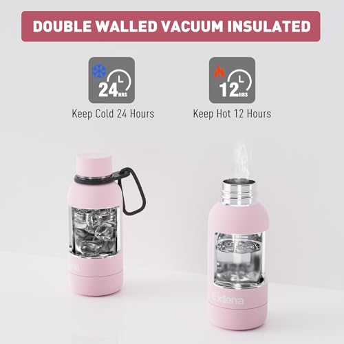 Small Water Bottle 12oz with Clip