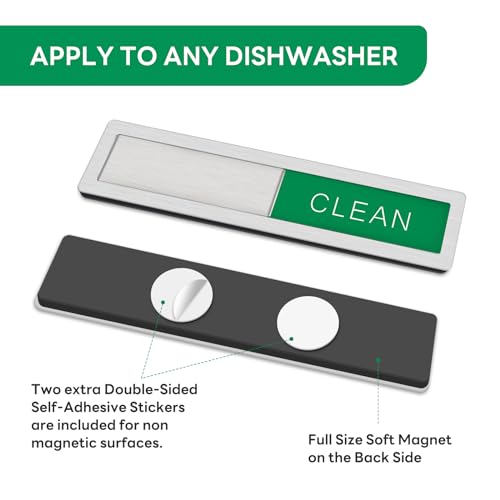 KitchenTour Dishwasher Magnet Clean Dirty Sign
