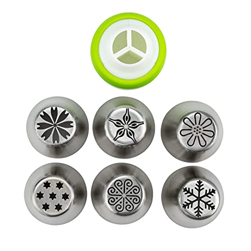 Pastry Tek Russian Piping Tips Set 17 Piece Durable Cake Decorating Kit