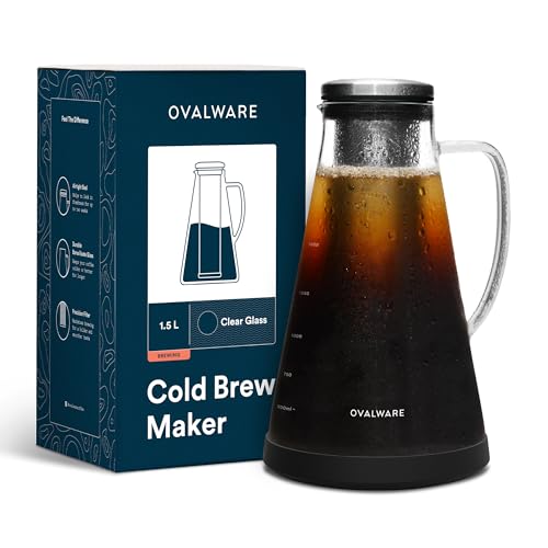 Airtight Cold Brew Coffee Maker with Tea Infuser & Spout 1.5L