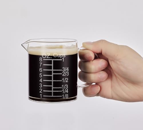 Ackers Etched Graduated Glass Measuring Cup