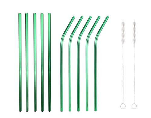 10 Pcs Stainless Steel Straws