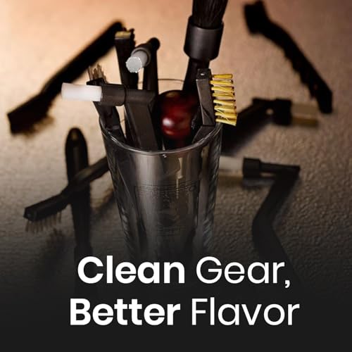 7 Inch Zig Zag Espresso Machine Group Brush for Barista Cleaning