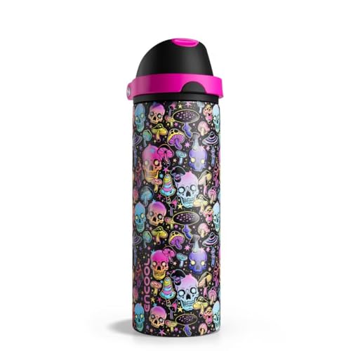 Insulated Water Bottle with Straw