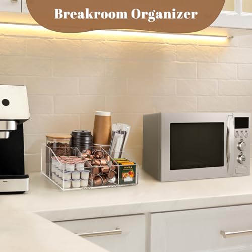 Acrylic Coffee Bar Station Organizer for Countertop