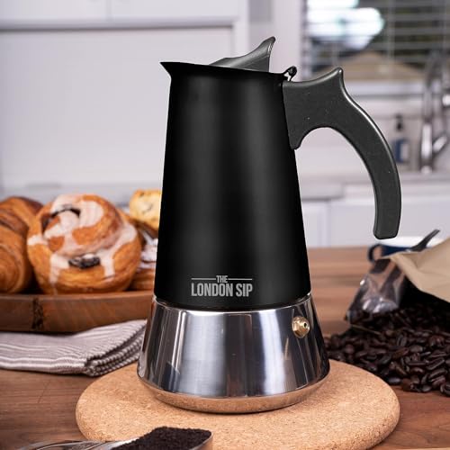London Sip Stainless Steel Stovetop Espresso Maker Moka Pot Italian Coffee Percolator