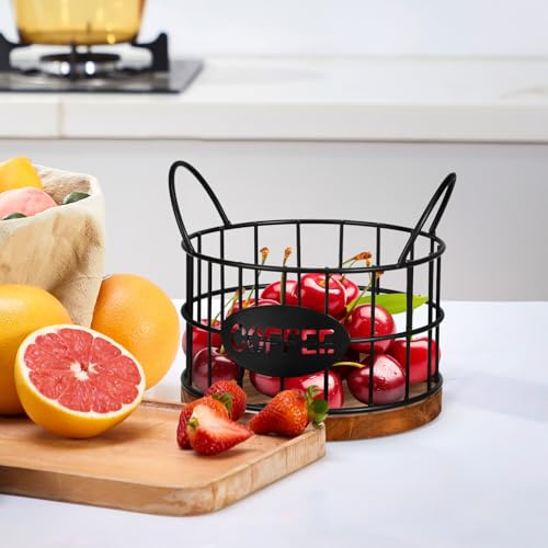 Coffee Pod Storage Basket Wire Coffee Pod Holder for Container Storage Open