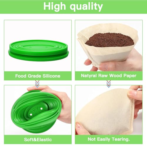 Collapsible Pour Over Coffee Dripper Set (2 Count)
