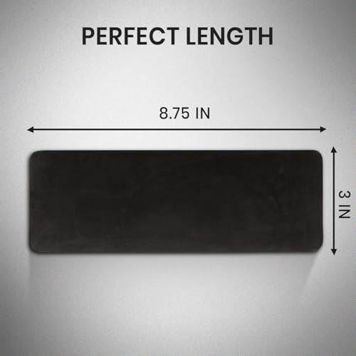 Premium Black Espresso Tamping Mat 8.75" x 3"