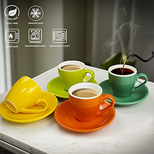 Porcelain Espresso Cup with Saucer