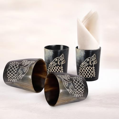 Viking Horn Shot Glasses Set of 4 (4 Count)
