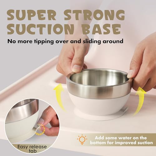 Baby Suction Bowl Set with Spoon & Fork