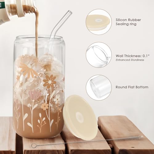 Flower Glass Can
