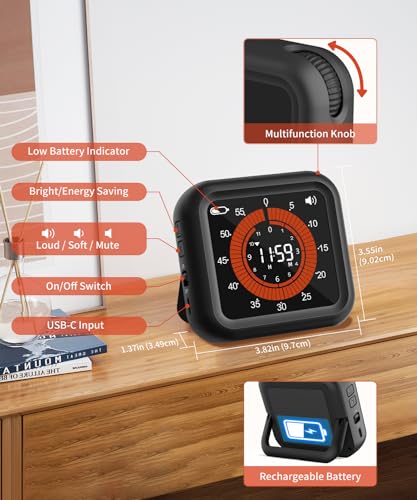 Digital Magnetic Visual Kitchen Timer