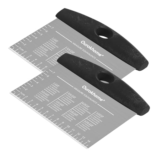 2 Pack Bench Scraper Dough Cutter