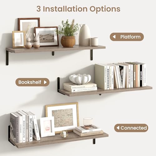 Deep Floating Shelves (2 Count)