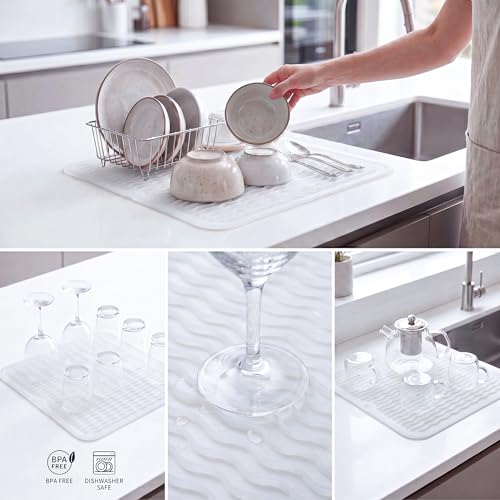 Silicone Dish Drying Mat for Multiple Usage