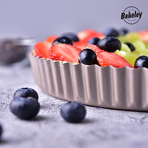11 Inch Round Tart Pan with Loose Removable Bottom