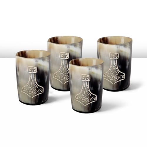 Viking Horn Shot Glasses Set of 4 (4 Count)