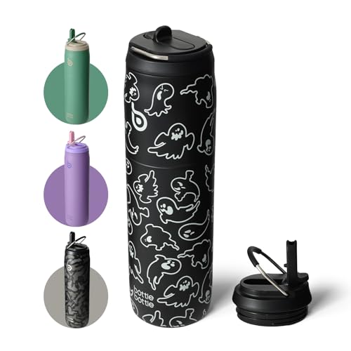 Stainless Steel Water Bottle with Straw and Lid 32 oz Insulated Cup Stay Cold and Hot