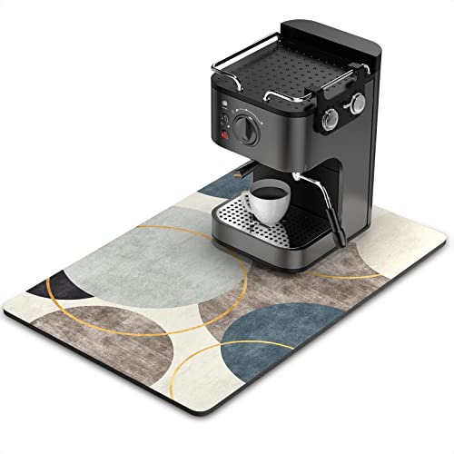 Coffee Mat 16" x 24" Cute Boho Theme Coffee Bar Mats for Espresso Machine Station Accessories and Organizer
